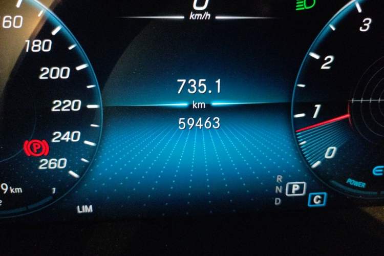 Used Mercedes-Benz C-Class 2021 C 260 L Sport Edition Odometer Close Up