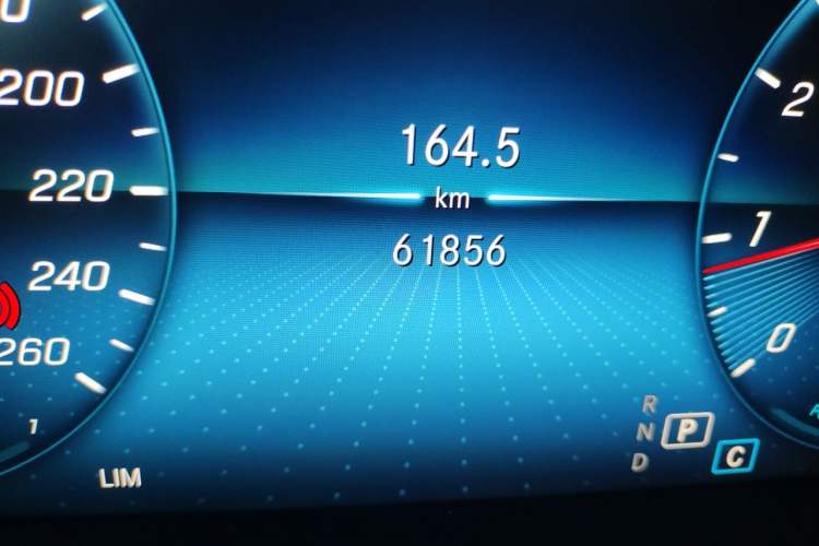 Used Mercedes-Benz C-Class 2021 C 260 L Sport Edition Star Collection Odometer Close Up