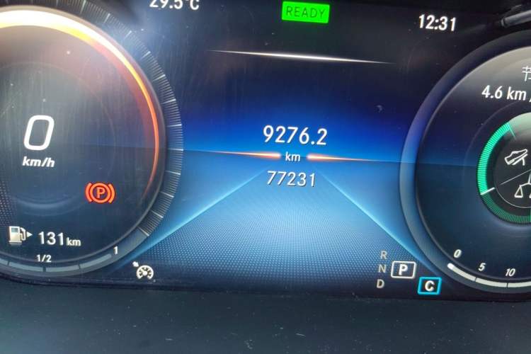 Used Mercedes-Benz C-Class 2021 C 260 L Sport Edition Odometer Close Up