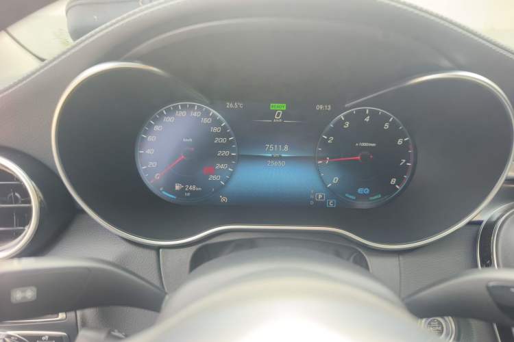 Used Mercedes-Benz C-Class 2021 C 260 L Sport Edition Odometer Close Up