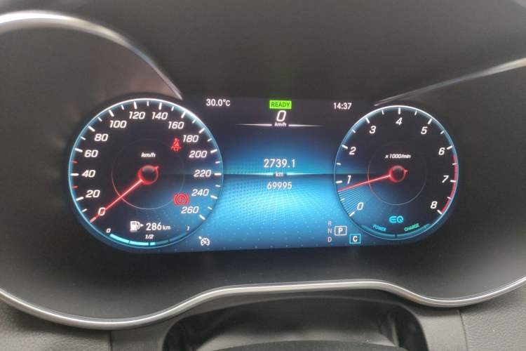 Used Mercedes-Benz C-Class 2021 C 260 L Sport Edition Star Collection Odometer Close Up