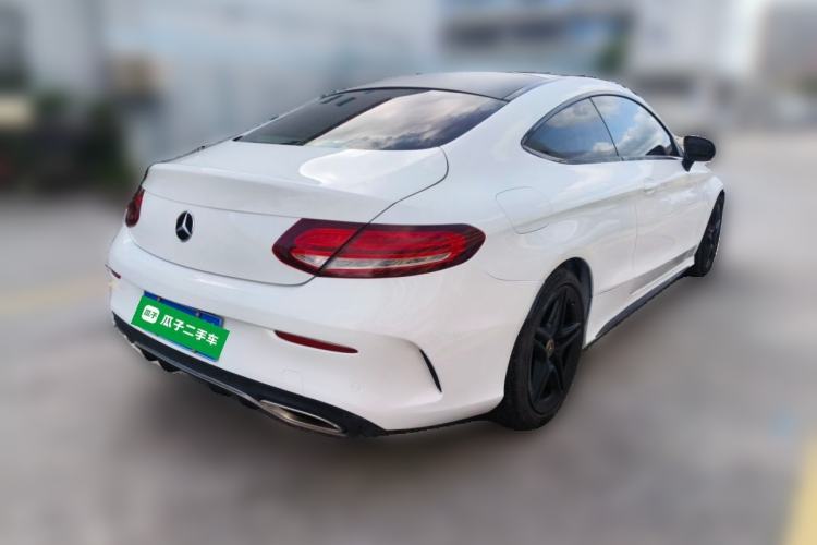 Used Mercedes-Benz C-Class 2021 C 200 Coupe Rear Right 45 Deg