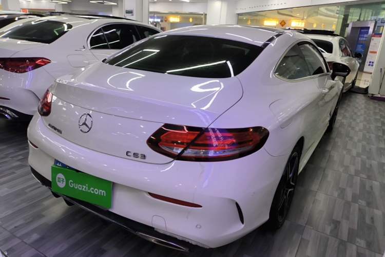 Used Mercedes-Benz C-Class 2021 C 200 Coupe Rear Right 45 Deg