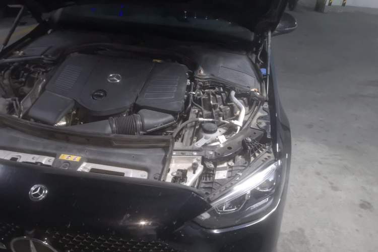 Used Mercedes-Benz C-Class 2022 C 260 L Obsidian Night Sport Edition Engine Bay Left