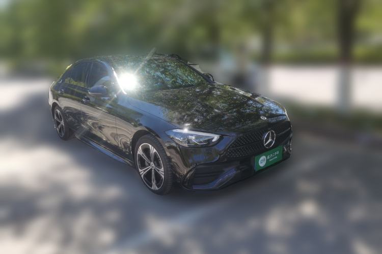 Used Mercedes-Benz C-Class 2022 C 260 L Obsidian Night Sport Edition Front Right 45 Deg