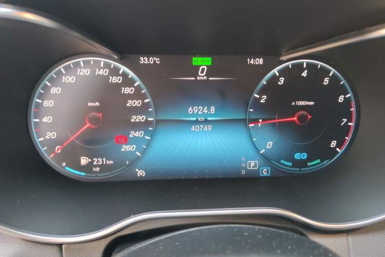 Used Mercedes-Benz C-Class 2022 Refreshed C 260 Coupe Odometer Close Up