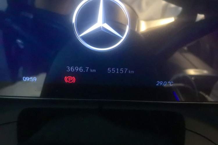 Used Mercedes-Benz C-Class 2022 C 260 L Obsidian Night Sport Edition Odometer Close Up