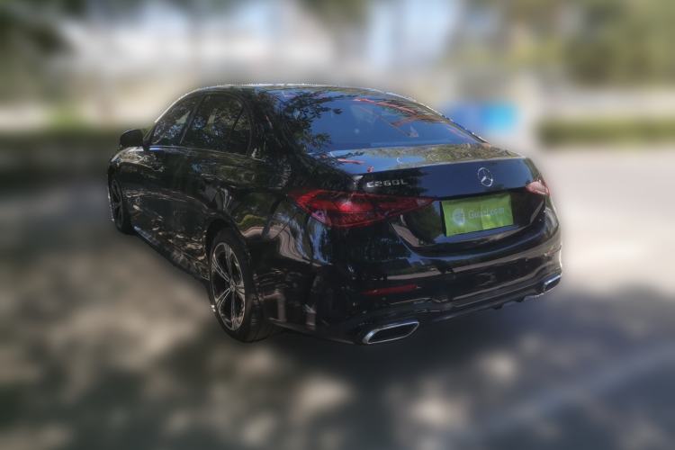 Used Mercedes-Benz C-Class 2022 C 260 L Obsidian Night Sport Edition Rear Left 45 Deg
