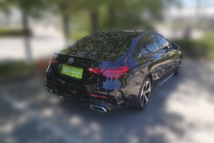 Used Mercedes-Benz C-Class 2022 C 260 L Obsidian Night Sport Edition Rear Right 45 Deg