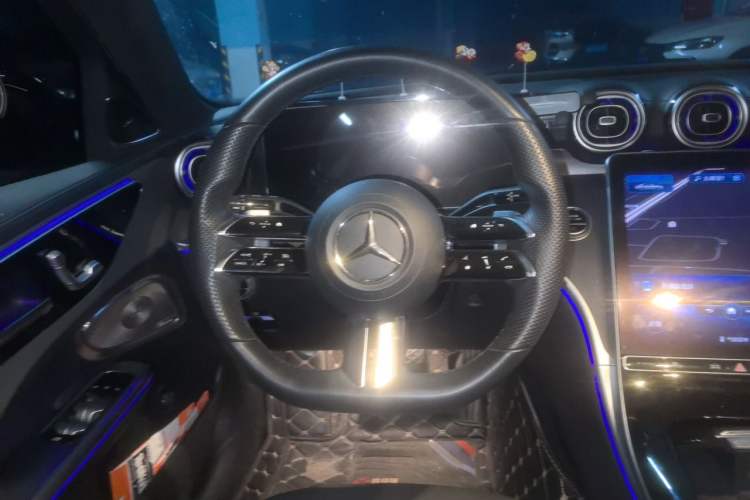 Used Mercedes-Benz C-Class 2022 C 260 L Obsidian Night Sport Edition Steering Wheel