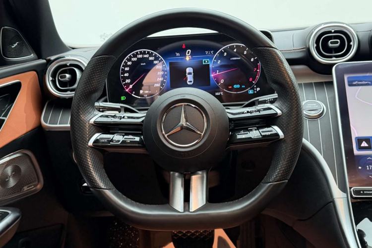 Used Mercedes-Benz C-Class 2022 C 260 L Obsidian Night Sport Edition Steering Wheel