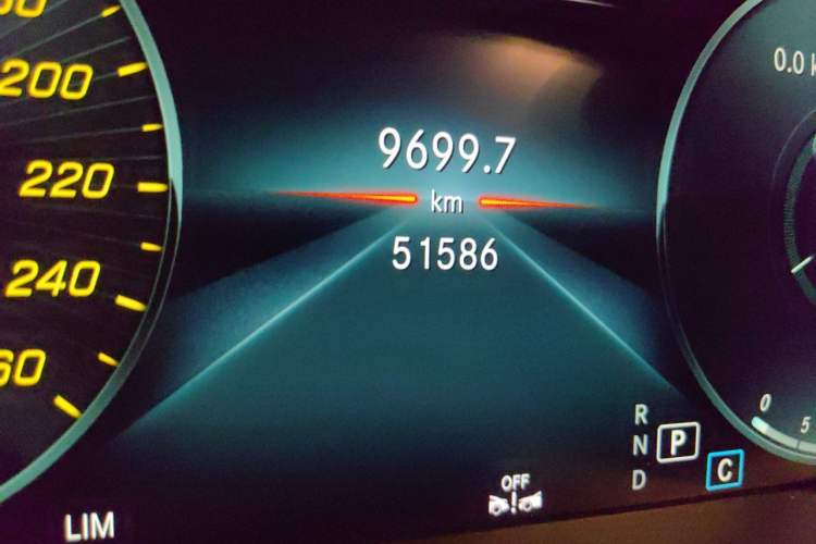 Used Mercedes-Benz C-Class 2022 Refreshed C 260 Coupe Odometer Close Up