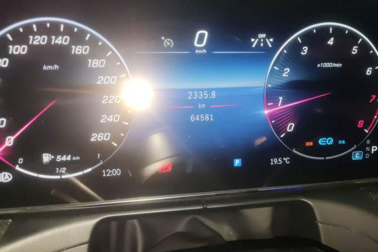 Used Mercedes-Benz C-Class 2022 C 260 L Sport Edition Odometer Close Up