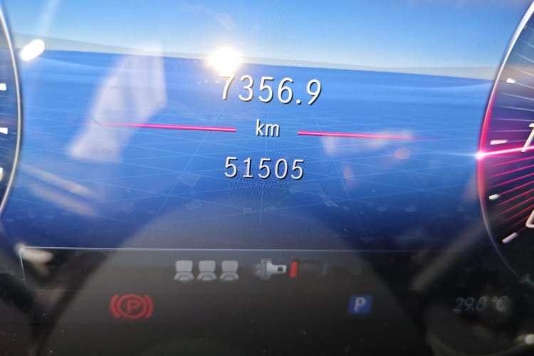 Used Mercedes-Benz C-Class 2022 C 260 L Sport Edition Odometer Close Up