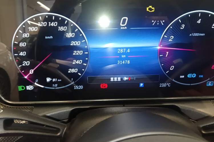 Used Mercedes-Benz C-Class 2022 Restyled C 260 L Sport Edition Odometer Close Up