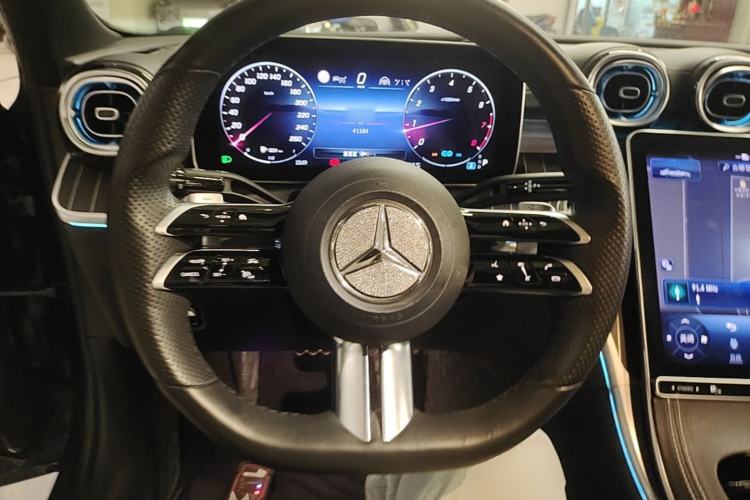 Used Mercedes-Benz C-Class 2022 C 260 L Obsidian Night Sport Edition Steering Wheel