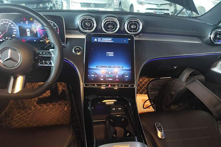 Used Mercedes-Benz C-Class 2022 C 260 L Obsidian Night Sport Edition Audio And AC Panel