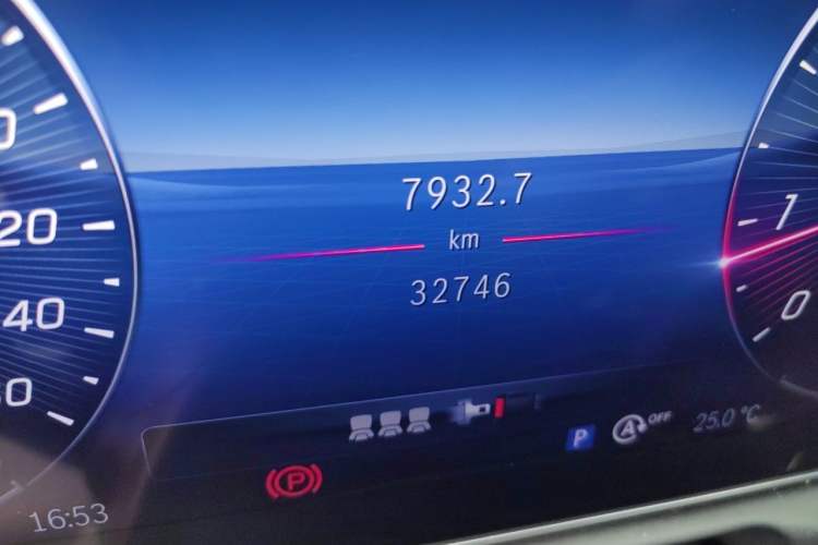 Used Mercedes-Benz C-Class 2022 C 260 L Sport Edition Odometer Close Up