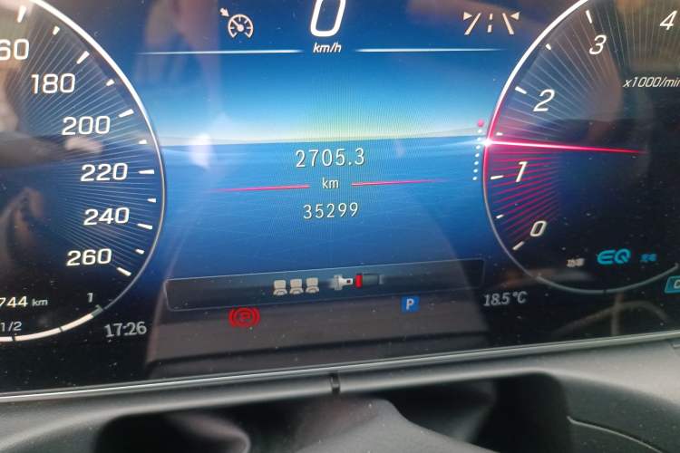 Used Mercedes-Benz C-Class 2022 Restyled C 260 L Sport Edition Odometer Close Up