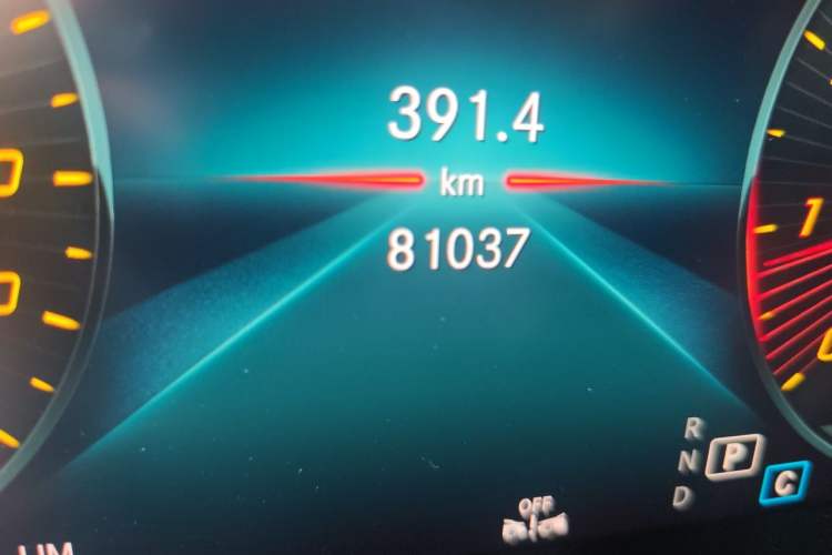 Used Mercedes-Benz C-Class 2022 Refreshed C 260 Coupe Odometer Close Up