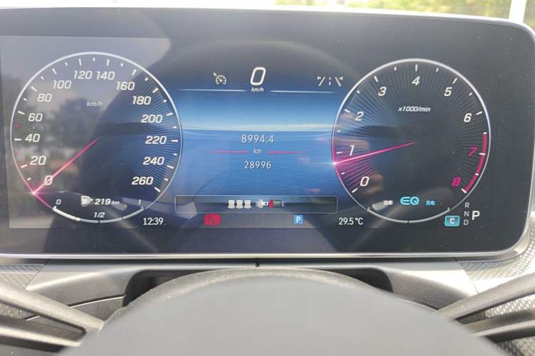 Used Mercedes-Benz C-Class 2022 C 260 L Obsidian Night Sport Edition Odometer Close Up