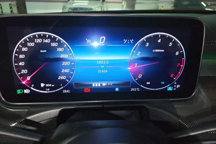 Used Mercedes-Benz C-Class 2022 C 260 L Sport Edition Odometer Close Up
