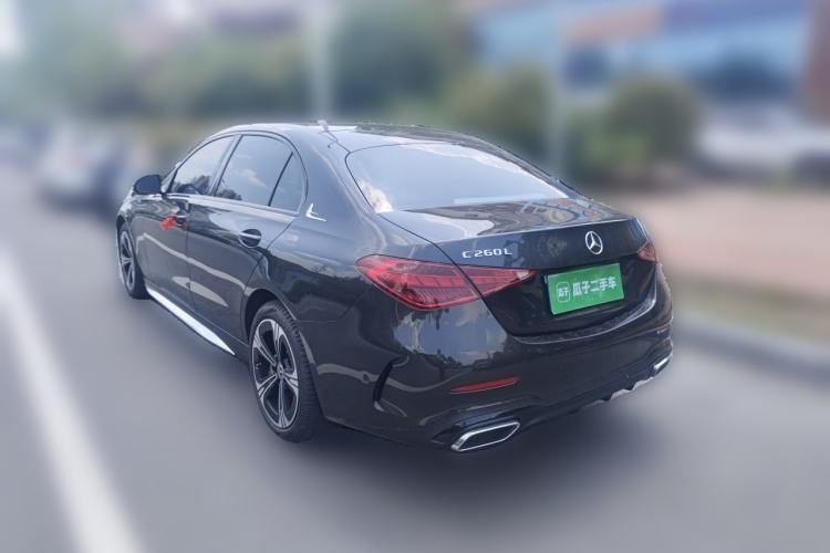 Used Mercedes-Benz C-Class 2022 C 260 L Obsidian Night Sport Edition Rear Left 45 Deg