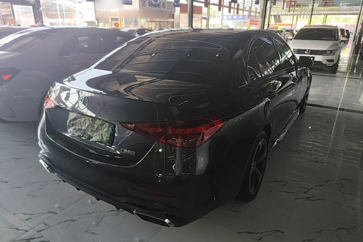 Used Mercedes-Benz C-Class 2022 C 260 L Obsidian Night Sport Edition Rear Right 45 Deg