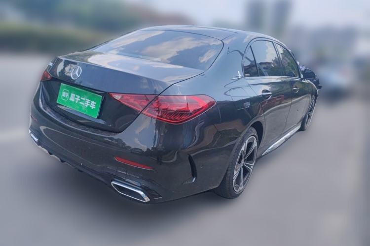 Used Mercedes-Benz C-Class 2022 C 260 L Obsidian Night Sport Edition Rear Right 45 Deg