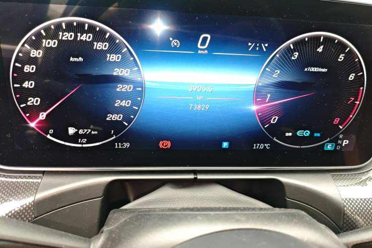 Used Mercedes-Benz C-Class 2022 Restyled C 260 L Sport Edition Odometer Close Up