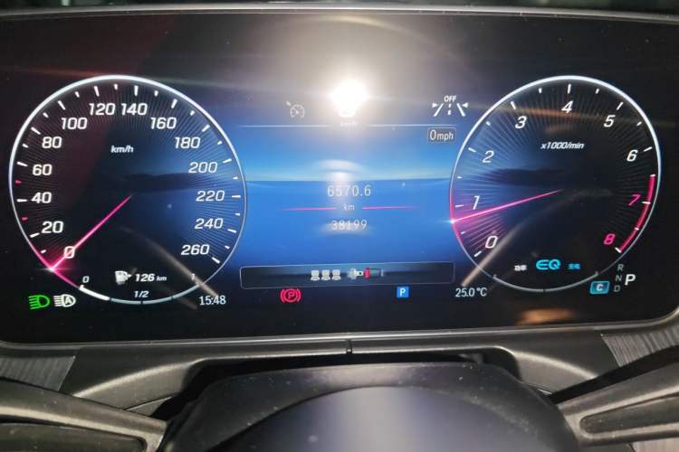 Used Mercedes-Benz C-Class 2022 Revised C 260 L Starry Night Sport Edition Odometer Close Up