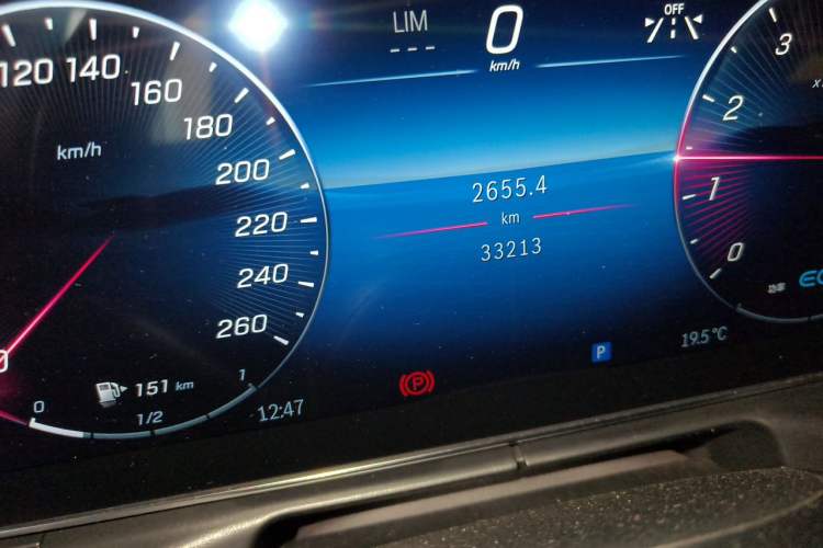 Used Mercedes-Benz C-Class 2022 C 200 L Sport Edition Odometer Close Up