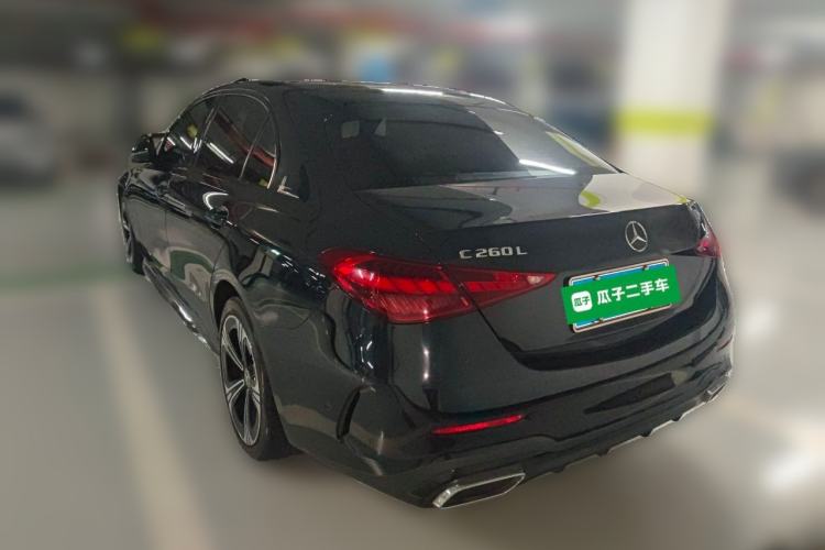 Used Mercedes-Benz C-Class 2022 C 260 L Obsidian Night Sport Edition Rear Left 45 Deg
