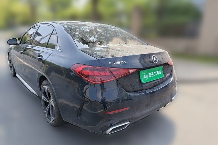 Used Mercedes-Benz C-Class 2022 C 260 L Obsidian Night Sport Edition Rear Left 45 Deg