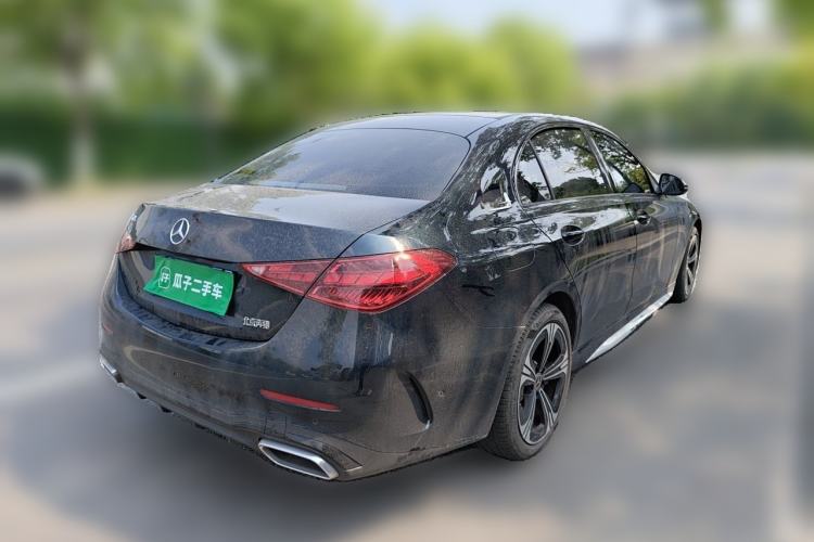 Used Mercedes-Benz C-Class 2022 C 260 L Obsidian Night Sport Edition Rear Right 45 Deg