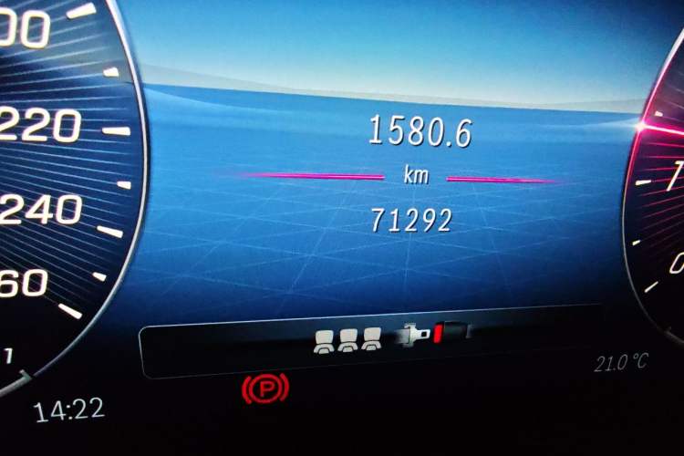 Used Mercedes-Benz C-Class 2022 C 260 L Sport Edition Odometer Close Up