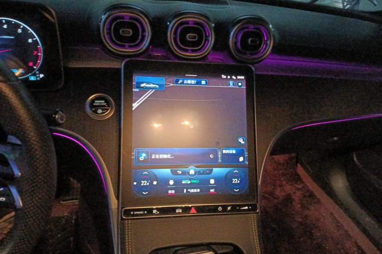 Used Mercedes-Benz C-Class 2022 C 260 L Obsidian Night Sport Edition Audio And AC Panel