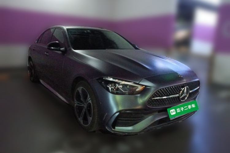 Used Mercedes-Benz C-Class 2022 C 260 L Obsidian Night Sport Edition Front Right 45 Deg