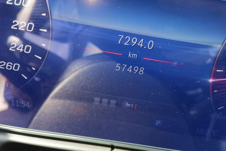 Used Mercedes-Benz C-Class 2022 Facelift C 260 L Odometer Close Up