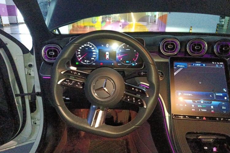 Used Mercedes-Benz C-Class 2022 C 260 L Obsidian Night Sport Edition Steering Wheel