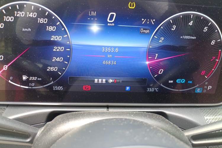 Used Mercedes-Benz C-Class 2022 Restyled C 260 L Sport Edition Odometer Close Up