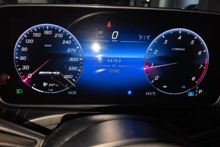 Used Mercedes-Benz C-Class 2022 Restyled C 260 L Sport Edition Odometer Close Up