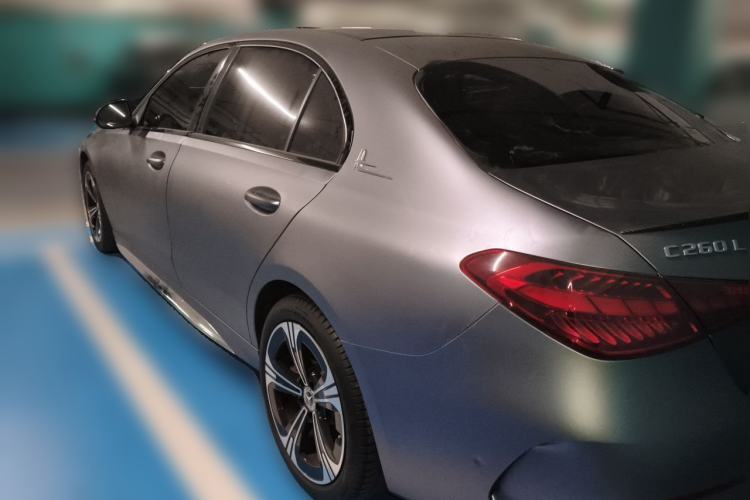 Used Mercedes-Benz C-Class 2022 C 260 L Obsidian Night Sport Edition Rear Left 45 Deg