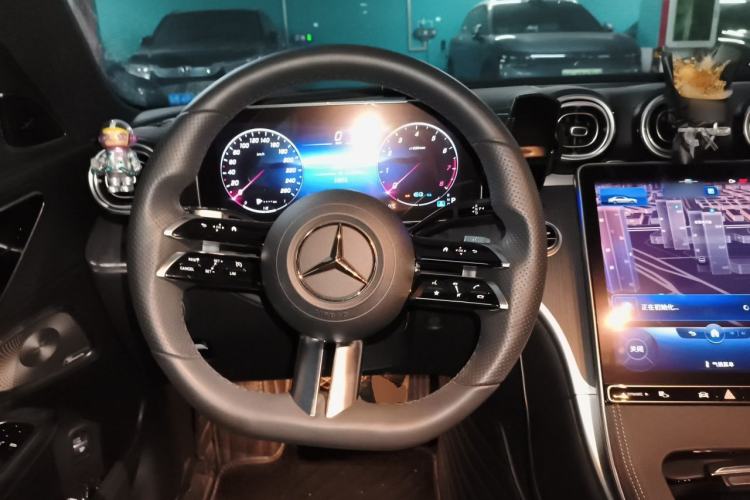 Used Mercedes-Benz C-Class 2022 C 260 L Obsidian Night Sport Edition Steering Wheel
