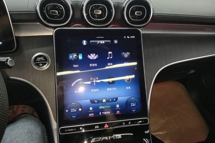 Used Mercedes-Benz C-Class 2022 C 200 L Sport Edition Audio And AC Panel