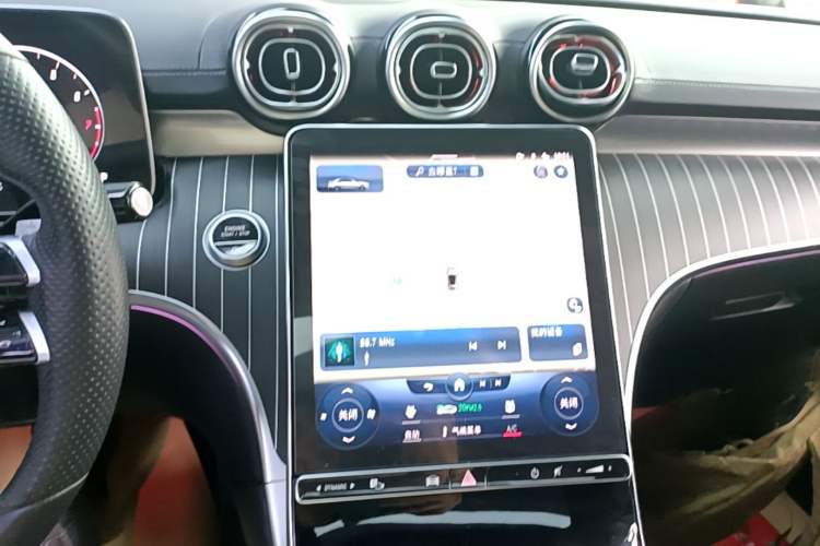 Used Mercedes-Benz C-Class 2022 Restyled C 260 L Sport Edition Audio And AC Panel