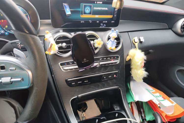 Used Mercedes-Benz C-Class 2022 Refreshed C 260 Coupe Audio And AC Panel
