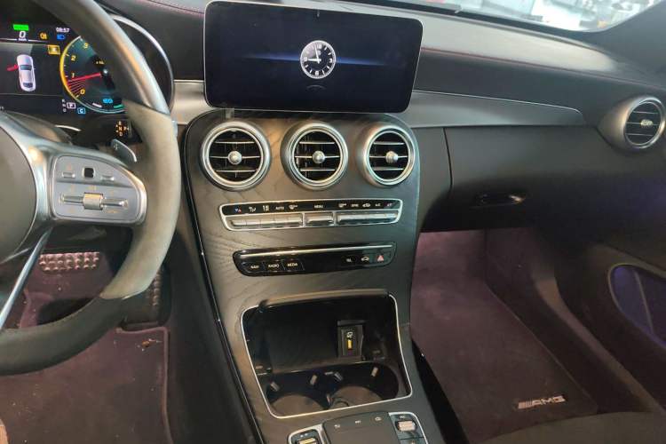 Used Mercedes-Benz C-Class 2022 Refreshed C 260 Coupe Audio And AC Panel
