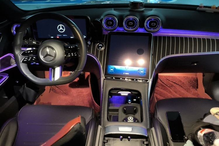 Used Mercedes-Benz C-Class 2022 C 260 L Obsidian Night Sport Edition Center Console