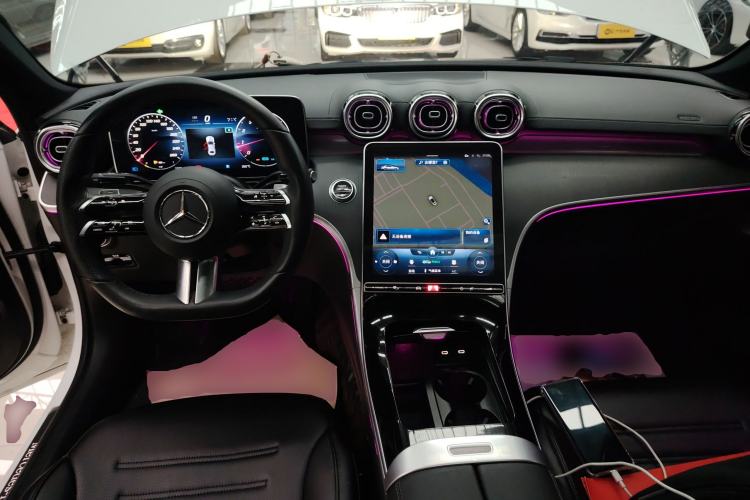 Used Mercedes-Benz C-Class 2022 C 260 L Obsidian Night Sport Edition Center Console